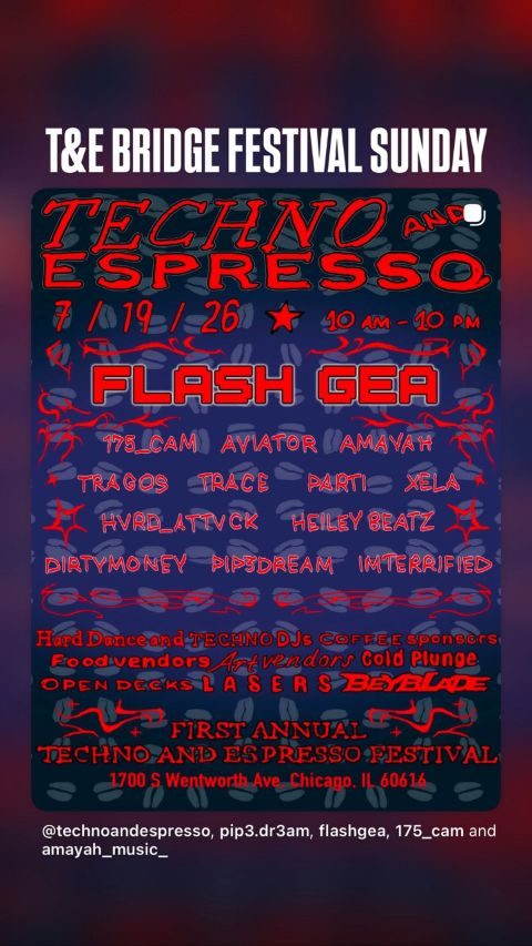 Techno & Espresso Bridge Festival, with Flash Gea